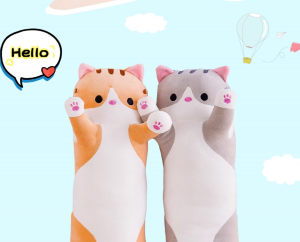 70cm 서있는 귀여운 고양이 인형